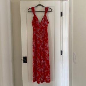 Free People Size 6 Floral Jumpsuit